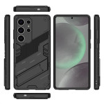Хибриден гръб със стойка марка BIBERCAS за Samsung Galaxy S25 Ultra - черен - 1