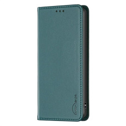 Кожен калъф тип портмоне марка BINFEN COLOR за Samsung Galaxy S25 Ultra - тюркоазен