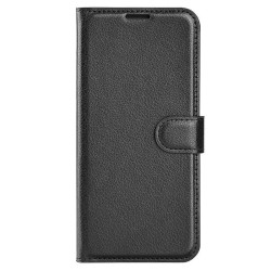 Кожен калъф тип протмоне за Samsung Galaxy S25 Ultra – черен