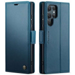 Кожен калъф страничен flip марка CASEME за Samsung Galaxy S25 Ultra – син - 1 Кожен калъф страничен flip марка CASEME за Samsung Galaxy S25 Ultra – син - 1