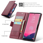 Кожен калъф страничен flip марка CASEME за Samsung Galaxy S25 Ultra – винено червен - 1 Кожен калъф страничен flip марка CASEME за Samsung Galaxy S25 Ultra – винено червен - 1