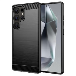 Силиконов гръб Rugged Armor за Samsung Galaxy S25 Ultra - черен