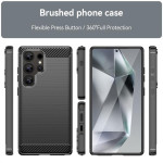 Силиконов гръб Rugged Armor за Samsung Galaxy S25 Ultra - черен - 2