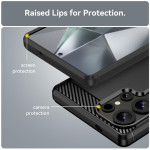 Силиконов гръб Rugged Armor за Samsung Galaxy S25 Ultra - черен - 0