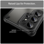 Силиконов гръб Rugged Armor за Samsung Galaxy S25 Ultra - черна рамка - 0