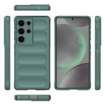 Подсилен силиконов гръб на ленти за Samsung Galaxy S25 Ultra - зелен - 2