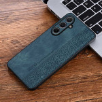 Силиконов гръб с покритие от кожа марка AZNS за Samsung Galaxy S26 FE - зелен - 0
