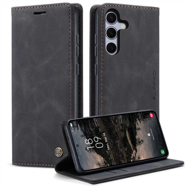 Калъф страничен flip марка CASEME за Samsung Galaxy S26 FE – черен Калъф страничен flip марка CASEME за Samsung Galaxy S26 FE – черен