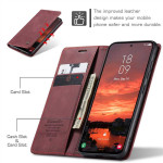 Калъф страничен flip марка CASEME за Samsung Galaxy S26 FE – винено червен - 2 Калъф страничен flip марка CASEME за Samsung Galaxy S26 FE – винено червен - 2