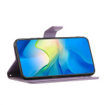 Кожен калъф тип портмоне с цветя и пеперуди за Samsung Galaxy S26 - лилав - 0 Кожен калъф тип портмоне с цветя и пеперуди за Samsung Galaxy S26 - лилав - 0