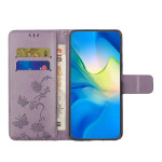 Кожен калъф тип портмоне с цветя и пеперуди за Samsung Galaxy S26 - лилав - 1 Кожен калъф тип портмоне с цветя и пеперуди за Samsung Galaxy S26 - лилав - 1