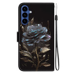 Кожен калъф тип портмоне за Samsung Galaxy S26 - черна роза - 2 Кожен калъф тип портмоне за Samsung Galaxy S26 - черна роза - 2