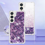 Силиконов гръб с течност с брокат за Samsung Galaxy S26 - лилав - 2 Силиконов гръб с течност с брокат за Samsung Galaxy S26 - лилав - 2