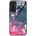 Силиконов кейс със стъклен гръб за Samsung Galaxy S26 - розови цветя Силиконов кейс със стъклен гръб за Samsung Galaxy S26 - розови цветя