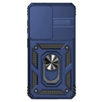 Хибриден гръб със стойка и слайдър за камера за Samsung Galaxy S26 - тъмно син - 1