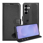 Кожен калъф тип портмоне за Samsung Galaxy S26 - черен - 1 Кожен калъф тип портмоне за Samsung Galaxy S26 - черен - 1