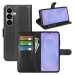 Кожен калъф тип портмоне за Samsung Galaxy S26 - черен - 2 Кожен калъф тип портмоне за Samsung Galaxy S26 - черен - 2