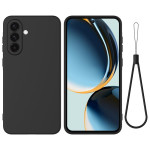 Силиконов гръб с верижка за Samsung Galaxy S26 - черен