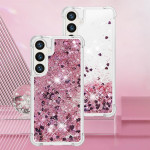 Силиконов гръб с течност с брокат за Samsung Galaxy S26+ - розов - 1 Силиконов гръб с течност с брокат за Samsung Galaxy S26+ - розов - 1