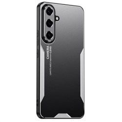 Алуминиев гръб за Samsung Galaxy S26+ - черен със сребриста рамка