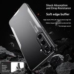 Алуминиев гръб за Samsung Galaxy S26+ - черен със сребриста рамка - 1