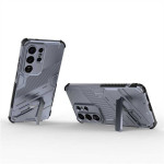 Хибриден гръб със стойка марка BIBERCAS за Samsung Galaxy S26 Ultra - сив - 2