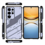 Хибриден гръб със стойка марка BIBERCAS за Samsung Galaxy S26 Ultra - сив - 1