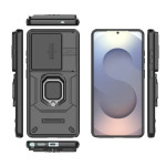 Хибриден гръб със стойка и слайдър за камера за Samsung Galaxy S26 Ultra - черен - 1