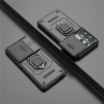 Хибриден гръб със стойка и слайдър за камера за Samsung Galaxy S26 Ultra - черен - 2
