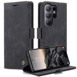 Калъф страничен flip марка CASEME за Samsung Galaxy S26 Ultra &ndash; черен