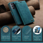 Калъф страничен flip марка CASEME за Samsung Galaxy S26 Ultra – тюркоазен - 3 Калъф страничен flip марка CASEME за Samsung Galaxy S26 Ultra – тюркоазен - 3