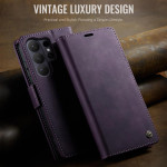 Кожен калъф страничен flip марка CASEME за Samsung Galaxy S26 Ultra – лилав - 3 Кожен калъф страничен flip марка CASEME за Samsung Galaxy S26 Ultra – лилав - 3
