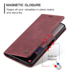 Калъф страничен flip марка CASEME за Samsung Galaxy S26 Ultra – винено червен - 3 Калъф страничен flip марка CASEME за Samsung Galaxy S26 Ultra – винено червен - 3