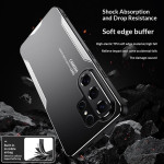 Алуминиев гръб за Samsung Galaxy S26 Ultra - черен със сребрист ръб - 1