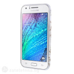 Гланциран силиконов калъф за Samsung Galaxy J1 - бял с пеперуда - 0 Гланциран силиконов калъф за Samsung Galaxy J1 - бял с пеперуда - 0