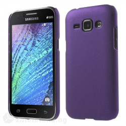 Пластмасов калъф за Samsung Galaxy J1 с пясъчна текстура - лилав
