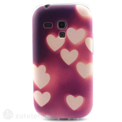 Силиконов калъф за Samsung Galaxy S3 mini - сърца
