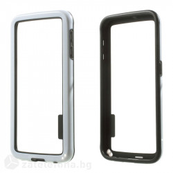 Двупластов бъмпер за Samsung Galaxy S6 - бял