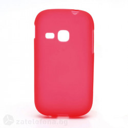 Силиконов калъф за Samsung Galaxy Young S6310 - червен