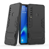 Хибриден гръб със стойка за Samsung Galaxy A9 - черен