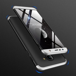 Цялостен гръб за Samsung Galaxy J4+ - черен със сиво