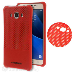Силиконов калъф марка motomo за Samsung Galaxy J7 2016 - червен