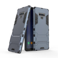 Хибриден гръб със стойка за Samsung Galaxy Note9 - стоманено син