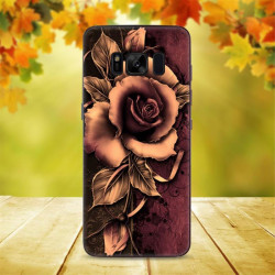 Силиконов калъф за Samsung Galaxy S8 - роза