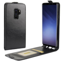 Кожен калъф flip за Samsung Galaxy S9 Plus - черен