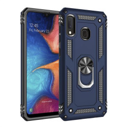 Хибриден гръб със стойка за Samsung Galaxy A20e - тъмно син
