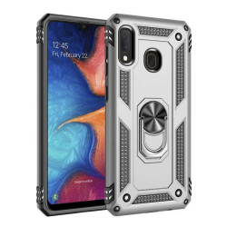 Хибриден гръб със стойка за Samsung Galaxy A20e - бял