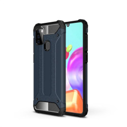 Хибриден гръб за Samsung Galaxy A21s - син