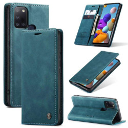 Калъф страничен flip марка CASEME за Samsung Galaxy A21s – тюркоазен