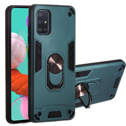 Хибриден гръб със стойка за Samsung Galaxy A31 - зелен